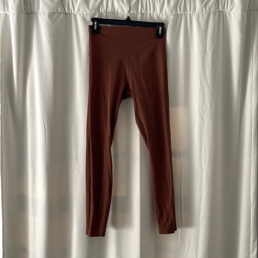 Lululemon Align Ribbed Leggings- Roasted Brown - 25” - size 6